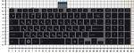 Клавиатура для ноутбука Toshiba 0KN0-ZW1SP23 черная c серебристой рамкой