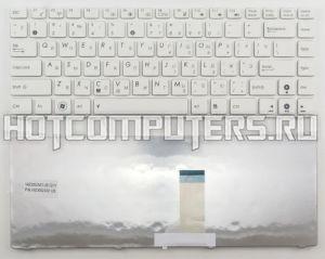 Клавиатура для ноутбука Asus 04GN0N1KRU00-3 белая с белой рамкой