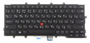 Клавиатура для ноутбука Lenovo 01EN570, Русская, Черная с черной рамкой со стиком