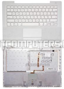 Клавиатура для ноутбука Apple A1181 Топ-панель, Русская, Белая