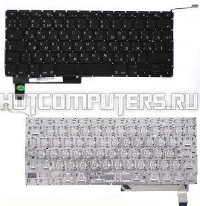 Клавиатура для ноутбука Apple MacBook Pro 15 MC721 с SD, большой ENTER, Русская, Чёрная