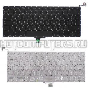 Клавиатура для ноутбука Apple MacBook Pro 13\ MC700 (2011), большой ENTER, Русская, Чёрная
