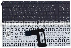 Клавиатура для ноутбука Clevo W550 черная без рамки