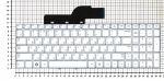 Клавиатура для ноутбука Samsumg 300E5A-S01 белая