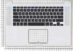 Клавиатура топ панелью для ноутбуков Retina MacBook Pro A1398 2012, Русская, Чёрная
