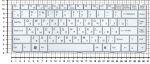 Клавиатура для ноутбука SONY VAIO VGN-NR VGN-NS белая, p/n: 53010BM08-203-G
