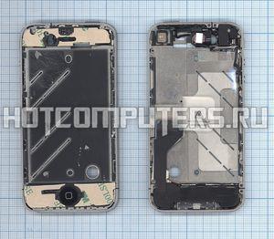 Средняя и боковая рамки в сборе для Apple IPhone 4G silver