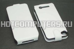 Аккумулятор/чехол для Apple iPhone 4/4s 2300 mAh черно-белый leather case