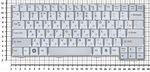 Клавиатура для ноутбука Fujitsu-Siemens E8110 T4210 S7110 S2110 S6230 серебристая