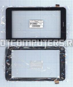 Сенсорное стекло (тачскрин) для Oysters 7X 3G черный с рамкой, Диагональ 7