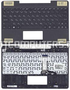 Клавиатура для ноутбука Asus Transformer Book T100TA Series, p/n: 90NB0451-R30201, MP-11N73SU-920W, черная с черным топкейсом