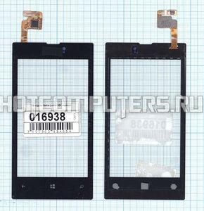 Сенсорное стекло (тачскрин) для смартфона Nokia Lumia 520 черный