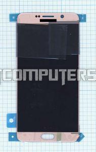 Модуль (матрица + тачскрин) для Samsung Galaxy Note 5 SM-N920C розовый, Диагональ 5.7, 2560x1440 (WQHD)