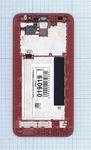 Модуль (матрица + тачскрин) для ASUS ZenFone 2 (ZE551ML) черный с красной рамкой, Диагональ 5.5, 1920x1080 (Full HD)