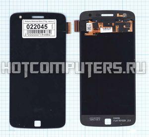 Модуль (матрица + тачскрин) для Motorola Moto Z Play черный, Диагональ 5.5, 1920x1080 (Full HD)