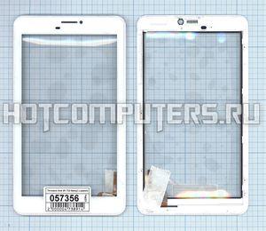 Сенсорное стекло (тачскрин) для Acer Iconia Talk B1-723 белое с рамкой, Диагональ 7