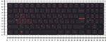 Клавиатура для ноутбука Lenovo Legion Y520-15IKB, Y720-15IKB Series, p/n: PC5YB-US, черная без рамки, красная подсветка