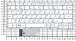 Клавиатура для ноутбука Lenovo IdeaPad 100S-11IBY Series, p/n: NB116BT1-MB-V11, белая без рамки