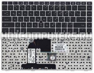 Клавиатура для ноутбука HP EliteBook 8460P, ProBook 6460B, 6465B Series, p/n: V119026CS1, NSK-HZ1SV, NSK-HZ2SV, черная c рамкой с указателем