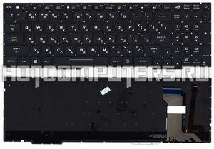 Клавиатура для ноутбука Asus ROG GL753 GL753V GL753VE GL753VD, GL553VD, GL553VE, GL553VW ZX53V, ZX53VD, ZX53VE, ZX53EW, ZX53VW Series, p/n: GL753VE-GC137T, черная с белой подсветкой