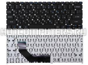 Клавиатура для ноутбука Acer Swift 3 SF314, SF314-52, SF314-52G Series, p/n: 0KN1-202RU11, 13N1-20A0501, 6B.GQMN5.026, черная без рамки, плоский Enter
