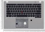 Клавиатура для ноутбука Lenovo ThinkPad T490S Series, p/n: 02HM370, 02HM406, SM10Q26212, черная с серебристым топкейсом
