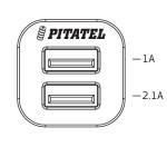 Автомобильное ЗУ Pitatel TPA-CCPS21 (2xUSB, 3.1A)