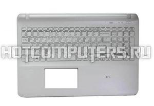 Клавиатура для ноутбуков Sony FIT 15 SVF15 Series, Русская, белая топ-панель с подсветкой