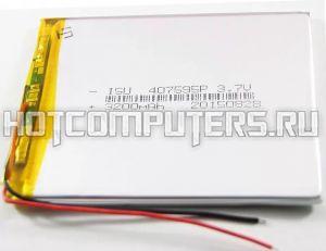 Аккумулятор Li-Pol (батарея) 407595 3.7V Li-Pol 3200 mAh (4x75x95 mm)