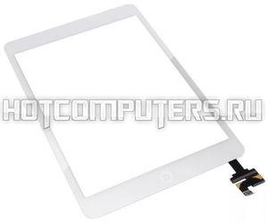 Сенсорное стекло (тачскрин) для iPad Mini 1/2 (белый) с кнопкой Home, Premium