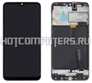 Дисплей для Samsung A105F (A10) в сборе с тачскрином и рамкой (черный) Premium