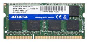 Модуль памяти Adata 8Gb SODIMM PC3L-12800S