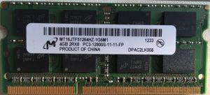 Модуль памяти Micron 4Gb SODIMM 2Rx8 PC3-12800S