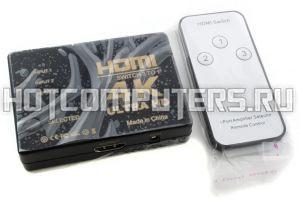 Переключатель HDMI 4K Ultra HD Switch (3 в 1) Model: UH-301 (с пультом)