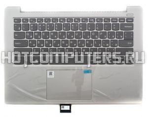 Клавиатура для ноутбука Lenovo IdeaPad S340-14IWL, S340-14IML, S340-14API, S340-14IIL Series, p/n: 5CB0S18529, серая с серебристым топкейсом