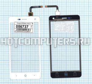 Сенсорное стекло (тачскрин) для смартфона ZTE Blade L3 белое