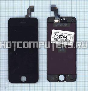 Дисплей для iPhone 5C в сборе с тачскрином (JDF) черный