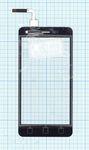 Сенсорное стекло (тачскрин) для смартфона ZTE Blade L3 черное
