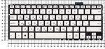 Клавиатура для ноутбука Asus UX360CA Series, p/n: 0KNB0-2127US00, серебристая