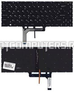 Клавиатура для ноутбука MSI GS65 GS65VR черная с подсветкой
