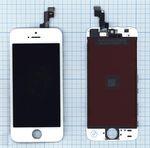Дисплей для iPhone 5S в сборе с тачскрином (Hancai) белый