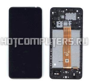 Модуль (матрица + тачскрин) для смартфона Samsung Galaxy A12 SM-A125F/DSN черный с рамкой