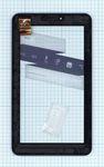 Сенсорное стекло (тачскрин) для Irbis TZ44 TZ45 черное с рамкой