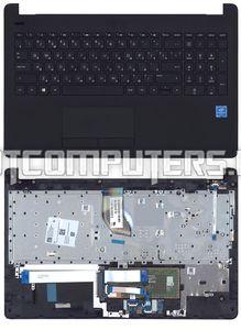 Клавиатура для ноутбука HP 15-RA, 15-RB, 15-BS Series, черная с черным топкейсом