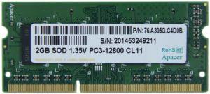 Модуль памяти Apacer 2Gb SODIMM DDR3L 1600