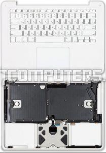 Клавиатура для ноутбуков Apple A1342 Series, 13.3, плоский ENTER, Топ панель, Русская, Белая, p/n: A1342