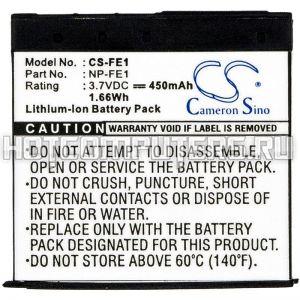 Аккумуляторная батарея CameronSino CS-FE1 для фотоаппарата Sony Cyber-shot DSC-T7 (NP-FE1) 450mAh