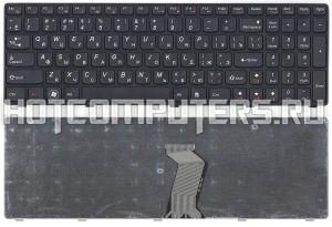 Клавиатура для ноутбуков Lenovo IdeaPad G580, G585, Z580, Z585, Z780, G780, V580 Series, p/n: V-117020NS1, MP-10A33SU-686C, T4G8-RU, русская, черная с черной рамкой