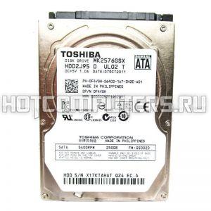 Жесткий диск Toshiba MK2576GSX, 2.5", 250 Gb, 5400 rpm