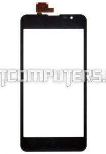 Сенсорное стекло (тачскрин) 4.3", для LG Optimus F5 4G LTE P875 черный, 540x960